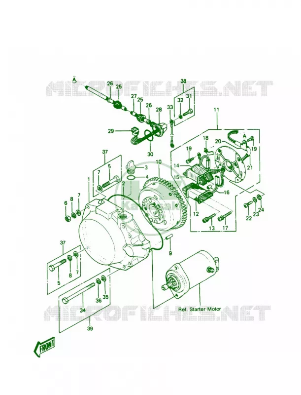 GENERATOR Kawasaki JET SKI 550 1987 JS550  JS550-A6
