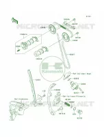 CamshaftsTensioner voor Kawasaki KLX250S 2010