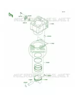 CylinderPistons voor Kawasaki KLX250S 2010