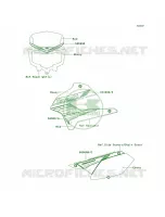 DecalsF.RedTCF voor Kawasaki KLX250S 2010