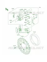 Front Brake voor Kawasaki KLX250S 2010