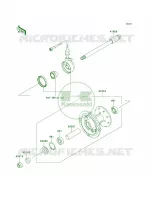 Front Hub voor Kawasaki KLX250S 2010