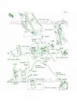 Fuel Evaporative SystemCA voor Kawasaki KLX250S 2010