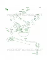 Gear Change Mechanism voor Kawasaki KLX250S 2010