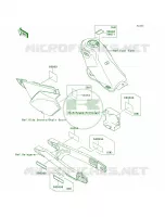 Labels voor Kawasaki KLX250S 2010