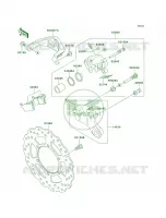 Rear Brake voor Kawasaki KLX250S 2010