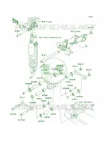 Rear Suspension voor Kawasaki KLX250S 2010