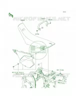 Seat voor Kawasaki KLX250S 2010