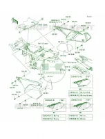 Side CoversChain CoverT9F TBF voor Kawasaki KLX250S 2010
