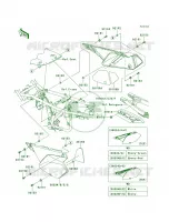 Side CoversChain CoverTCFTDF voor Kawasaki KLX250S 2010