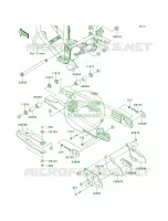 Swingarm voor Kawasaki KLX250S 2010