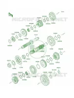 Transmission voor Kawasaki KLX250S 2010