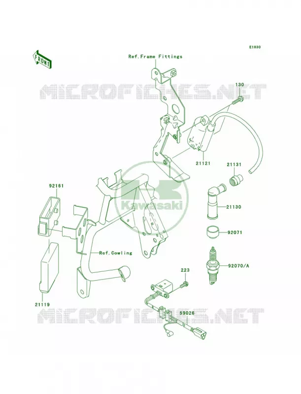 Ignition System Kawasaki MOTOS 650 2009 KLR650  KL650E9F