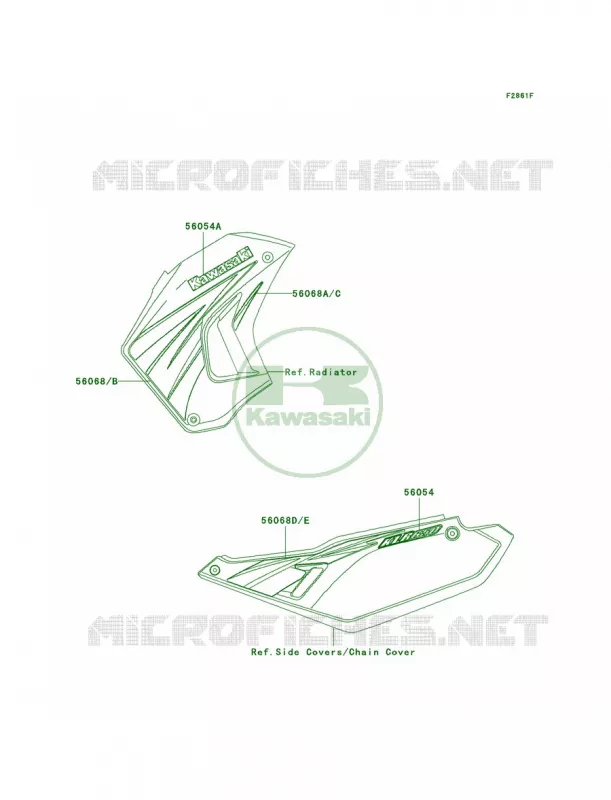 DecalsEbonyEAF Kawasaki MOTOS 650 2008 KLR650  KL650E8F