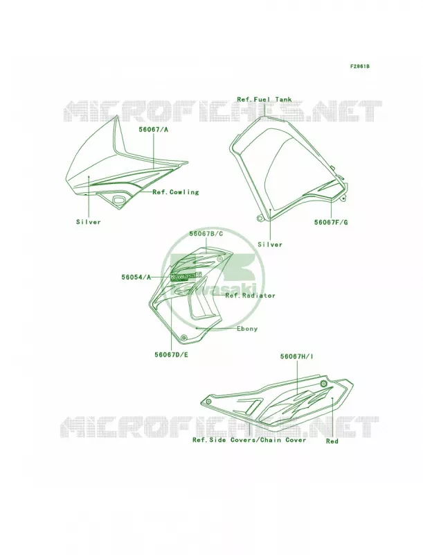 DecalsRedE8F Kawasaki MOTOS 650 2008 KLR650  KL650E8F