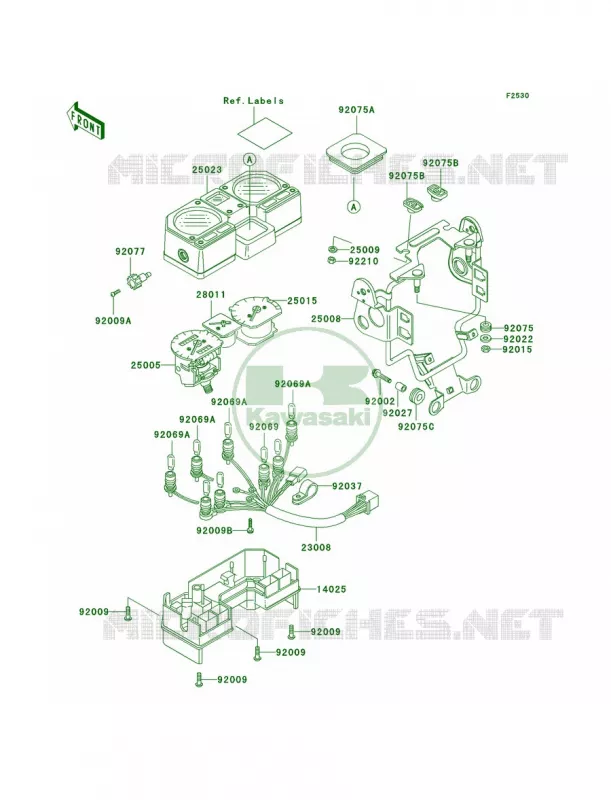 Meters Kawasaki MOTOS 250 2004 KLR250  KL250-D21