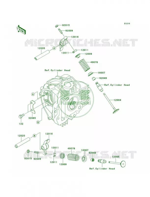 Valves Kawasaki MOTOS 110 2011 KLX110L  KLX110DBF