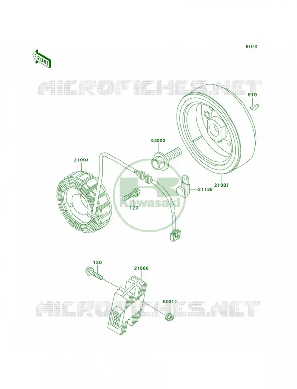 Generator Kawasaki MOTOS 650 2004 KLR650  KL650-A18