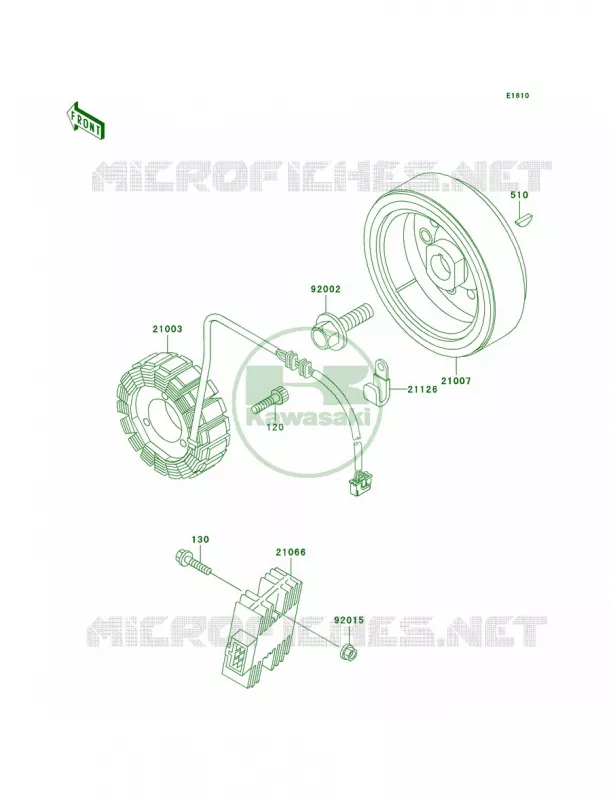 Generator Kawasaki MOTOS 650 2002 KLR650  KL650-A16