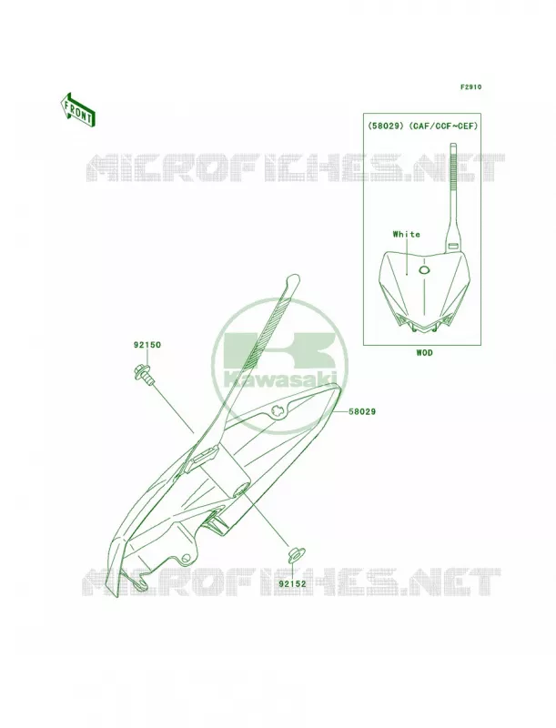 Accessory Kawasaki MOTOS 110 2011 KLX110  KLX110CBF