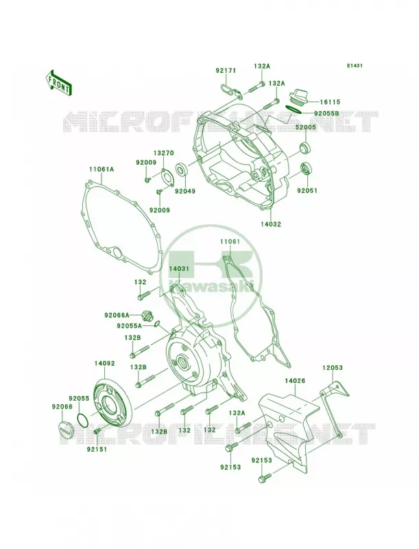 Engine Covers Kawasaki MOTOS 110 2011 KLX110  KLX110CBF