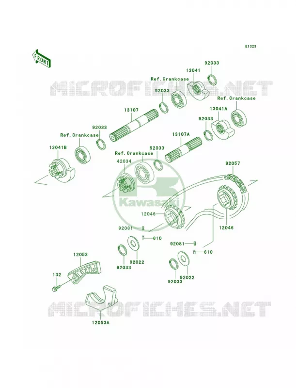 Balancer Kawasaki MOTOS 250 2001 KLR250  KL250-D18