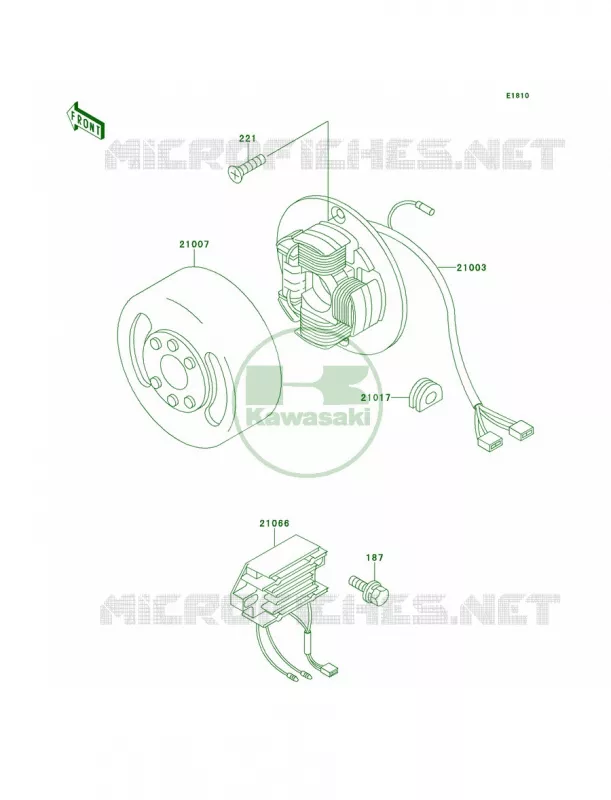 Generator Kawasaki MOTOS 100 2000 KE100  KE100-B19