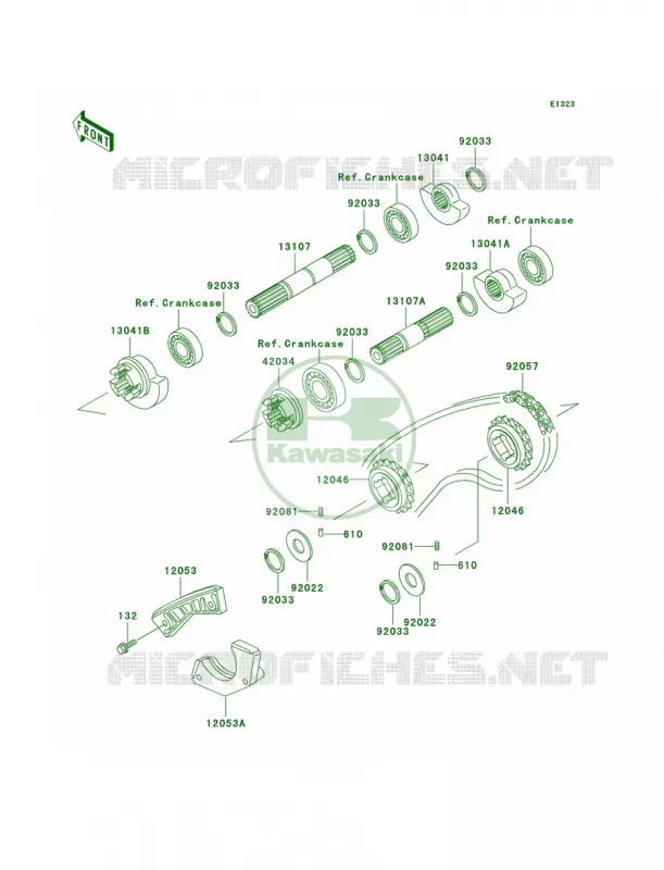 Balancer Kawasaki MOTOS 250 2000 KLR250  KL250-D17