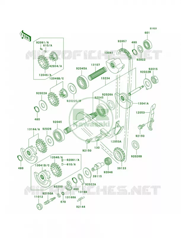 Balancer Kawasaki MOTOS 650 2000 KLR650  KL650-A14