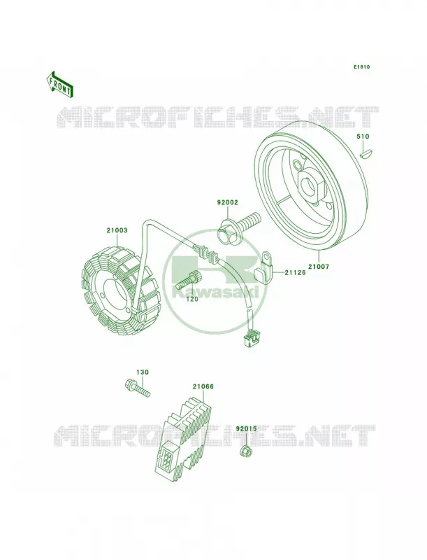 Generator Kawasaki MOTOS 650 2000 KLR650  KL650-A14