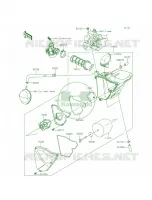 Air Cleaner voor Kawasaki KLX140L 2015