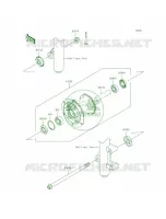 Front Hub voor Kawasaki KLX140L 2015