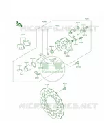 Rear Brake voor Kawasaki KLX140L 2015