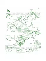 Side CoversChain Cover voor Kawasaki KLX140L 2015
