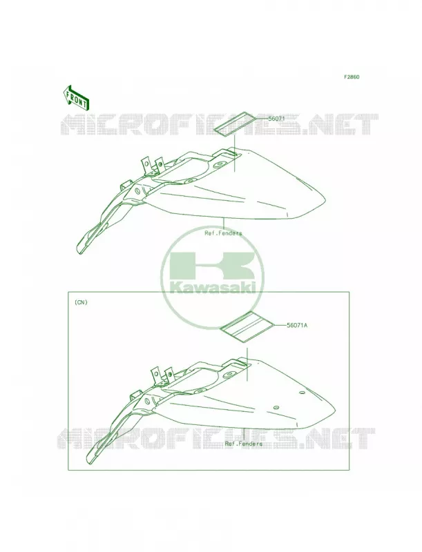 Labels Kawasaki MOTOS 140 2015 KLX140L  KLX140BFF
