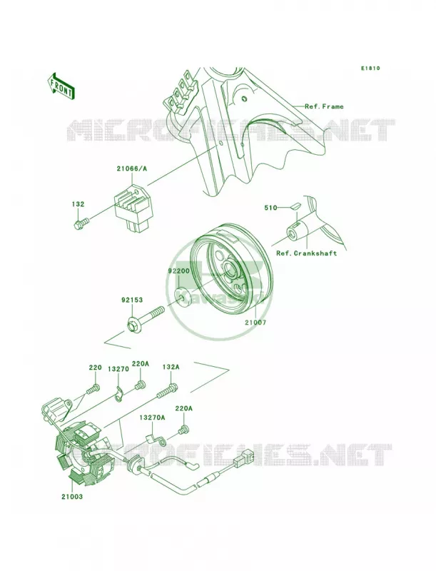 Generator Kawasaki MOTOS 140 2011 KLX140  KLX140ABF