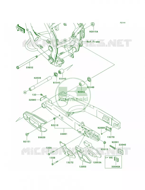 Swingarm Kawasaki MOTOS 140 2011 KLX140  KLX140ABF