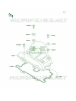 Cylinder Head Cover voor Kawasaki KLR250 1999
