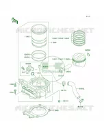 CylinderPistons voor Kawasaki KLR250 1999
