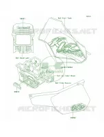 DecalsKL250 D18 voor Kawasaki KLR250 1999