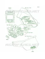 DecalsKL250 D19 voor Kawasaki KLR250 1999