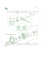 Front Hub voor Kawasaki KLR250 1999