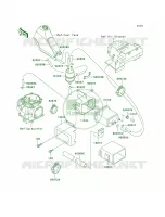 Fuel Evaporative System voor Kawasaki KLR250 1999