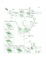 Fuel Tank voor Kawasaki KLR250 1999