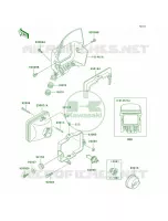Headlights voor Kawasaki KLR250 1999