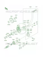 Kickstarter Mechanism voor Kawasaki KLR250 1999