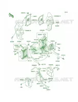 Radiator voor Kawasaki KLR250 1999