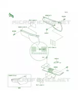 Side CoversChain Cover voor Kawasaki KLR250 1999
