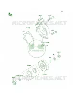 Water Pump voor Kawasaki KLR250 1999