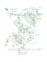 Crankcase voor Kawasaki KLR250 1998